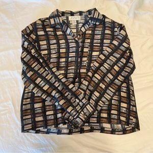Casual Corner Annex 100% Silk Shirt, Size M